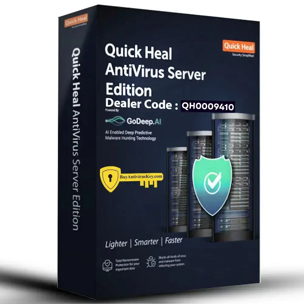 Quick Heal Antivirus for server 1 User - 1 Year Quick Heal Antivirus for server 1 User - 1 Year