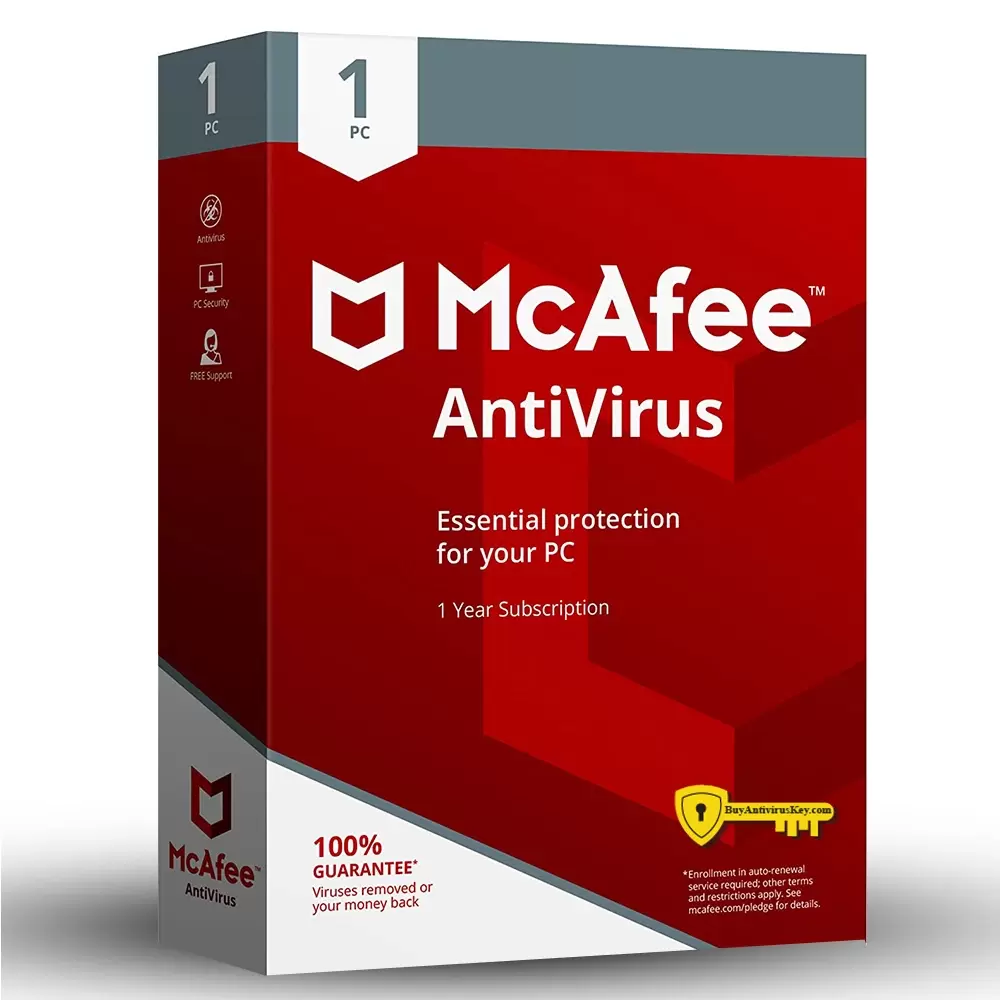 McAfee Antivirus 1 User - 1 Year McAfee Antivirus 1 User - 1 Year